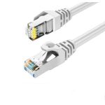 STP Cat6a Patch 26AWG Cable 10 Gigabit RJ45 7ft White